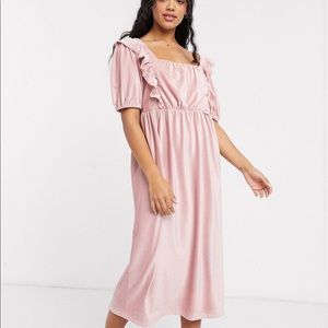 2 For $15 NWT Asos Cord MIDI Dress Pink Sz XS-S
